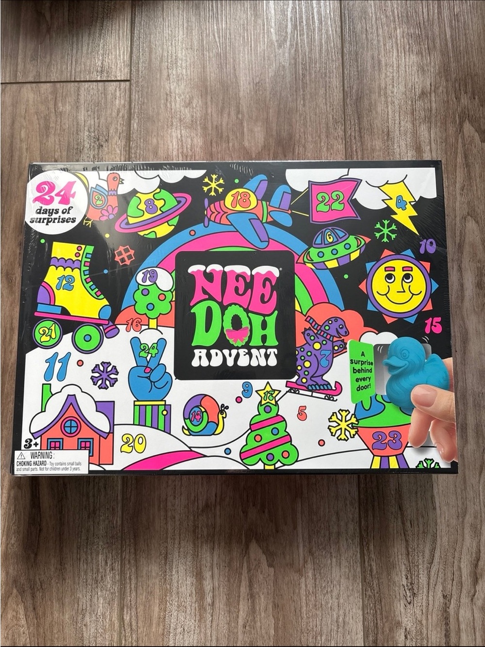 NeeDoh Advent Kids Toy Calendar - Bright Multicolor